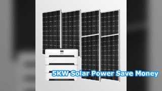 Sistema de energía solar de 5 KW Ahorre dinero ahora