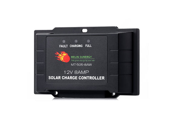 8A Controlador inteligente de carga solar PWM IP65 Controlador de carga solar a prueba de agua 12V