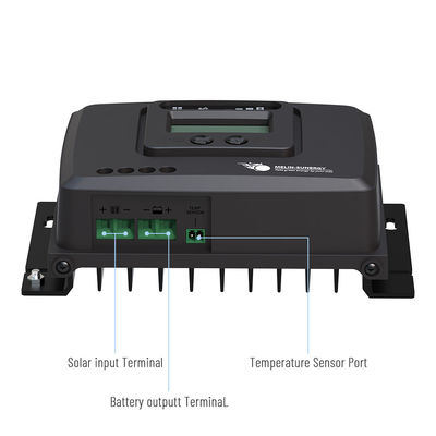 Display LCD de 5 etapas RV Controlador de carga solar 12V/24V/36V/48V AGM GEL WET Calcio LiFePO4 LTO LCO