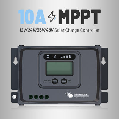 10A Controlador de carga solar MPPT con protección IP43 de voltaje de entrada de 100 V