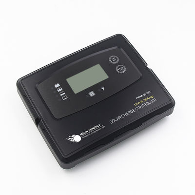 Controlador de carga solar digital de 30 amperios con carga de 5 etapas y activación de BMS para sistemas de 12V 24V