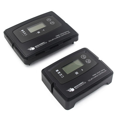 Buen precio Controlador de carga solar digital de 15A negro con pantalla LCD + LED y voltaje de entrada máximo de 50V para sistemas de 12V 24V en línea