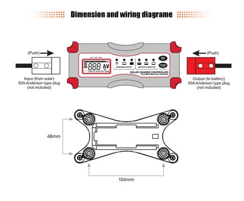 Buen precio Controlador de carga solar digital con carga inteligente, conector Anderson y pantalla LCD para una gestión eficiente de la energía en línea