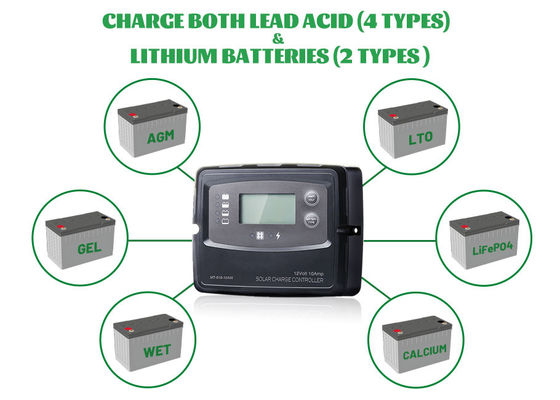 Buen precio Inteligente de 5 etapas de carga 20A controlador de carga solar marina con BMS Despertar en línea