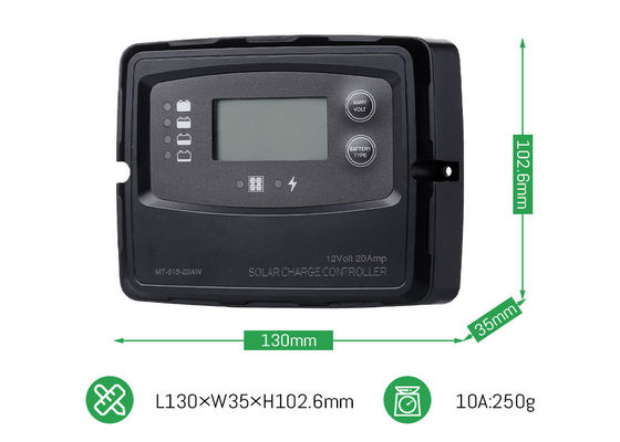 20A 12V 24V Smart PWM Controlador digital de carga solar para paneles solares Batería LiFePO4