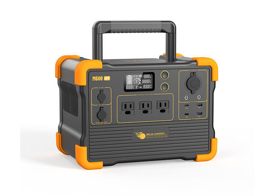 Generador solar portátil de batería de litio LFP compacto con inversor de 1200W y batería de 614Wh