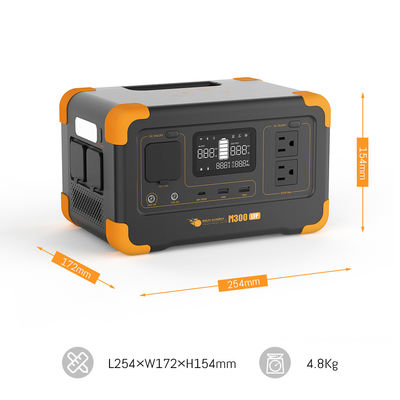 Inversor de 300W para Energía Solar de Respaldo de Emergencia con Capacidad de 288Wh y Controlador de Carga MPPT