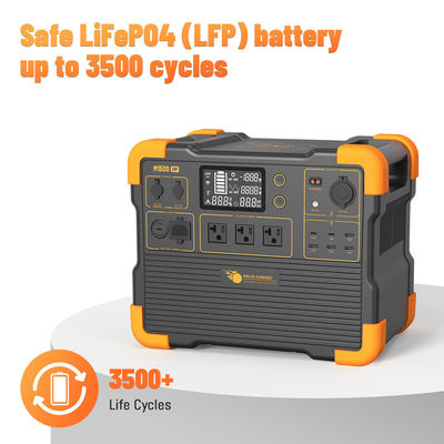 Buen precio Generador de ondas senoidales puro de 2200W LiFePO4 Sistema de generador solar portátil en línea