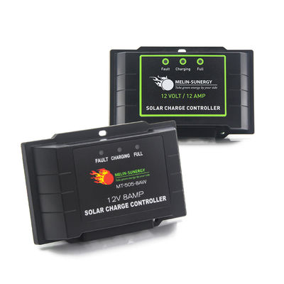 Regulador de carga solar PWM compacto 8A 12V 24V Regulador de carga solar Lifepo4