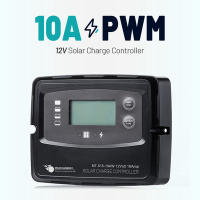 5 Etapas IP22 / IP67 Smart PWM Regulador de energía solar digital para 190W 12V Max.