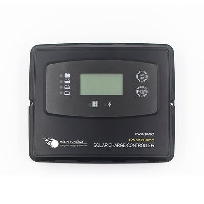 Controlador de carga solar digital PWM 30A 12V 24V para baterías AGM y LiFePO4