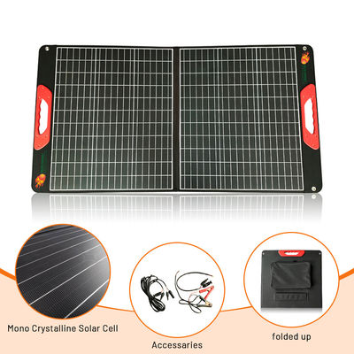 100W paneles solares plegables a prueba de agua Energía renovable Panel solar portátil de campamento