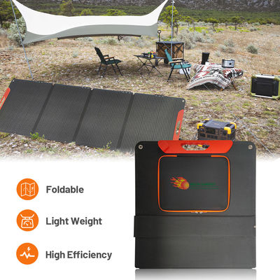 ETFE ligero 200W Kit de paneles solares plegables IP65 portátil para aventuras al aire libre