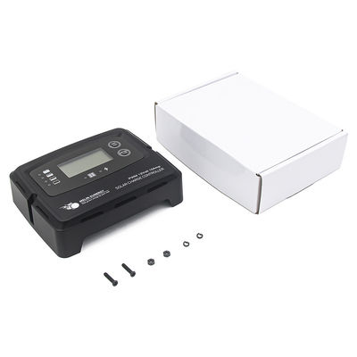 Regulador de carga solar digital negro 15A Regulador solar inteligente para batería de litio