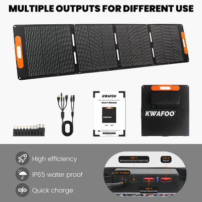 calidad IP65 200W paneles solares plegables portátiles para autocaravanas batería de 12V fábrica