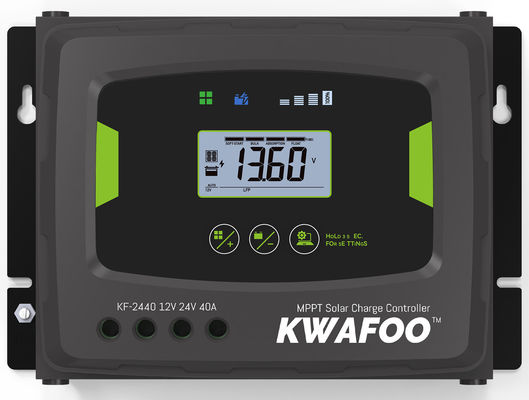 Regulador de carga solar RV 40Amp MPPT compatible con batería LiFePO4 con protección IP43