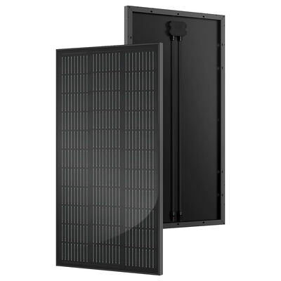 Buen precio Panel solar sólido negro completo de 130 vatios, 20 voltios, paneles solares monocristalinos de primera calidad para vehículos recreativos, campistas, marinos y techos domésticos en línea